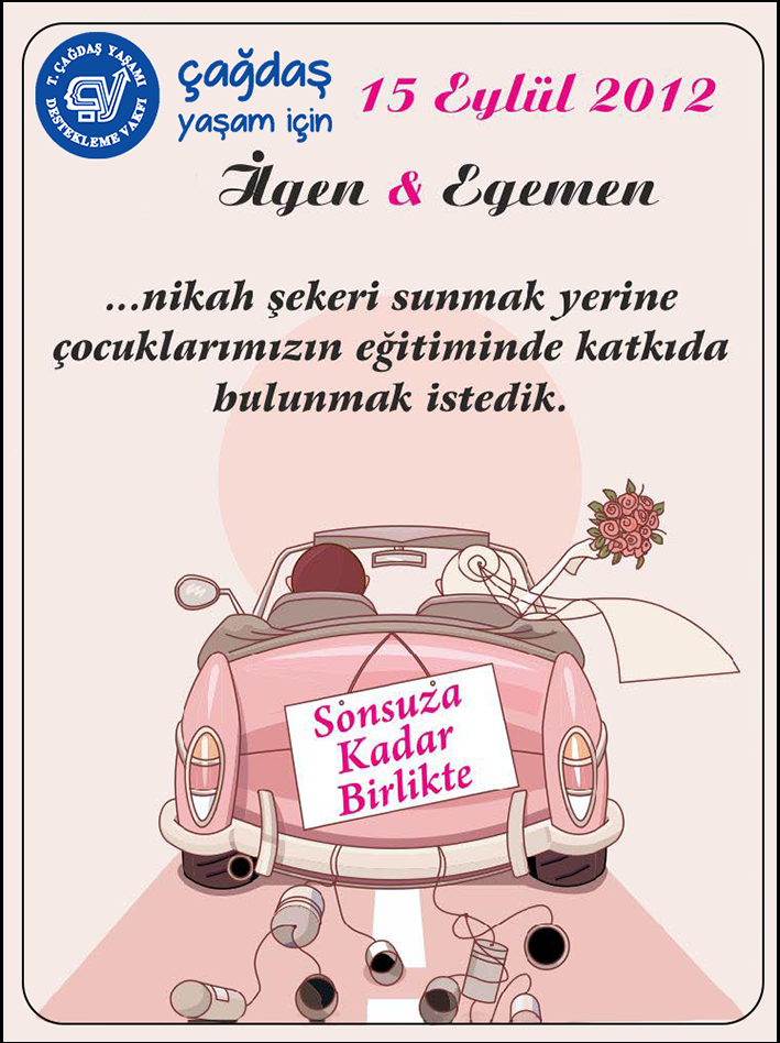 Magnet Pembe Araba İnce Nikah