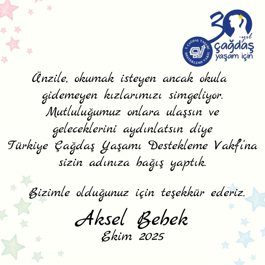 Bilgi Kartı Unzile Bebek 7,5 x 7,5 cm  Çocuk