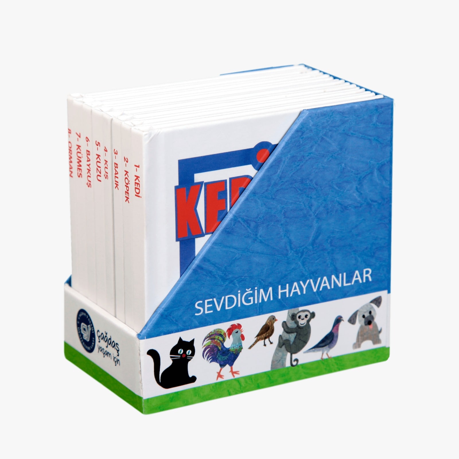 Kitap Sevdiğim Hayvanlar Set 8li