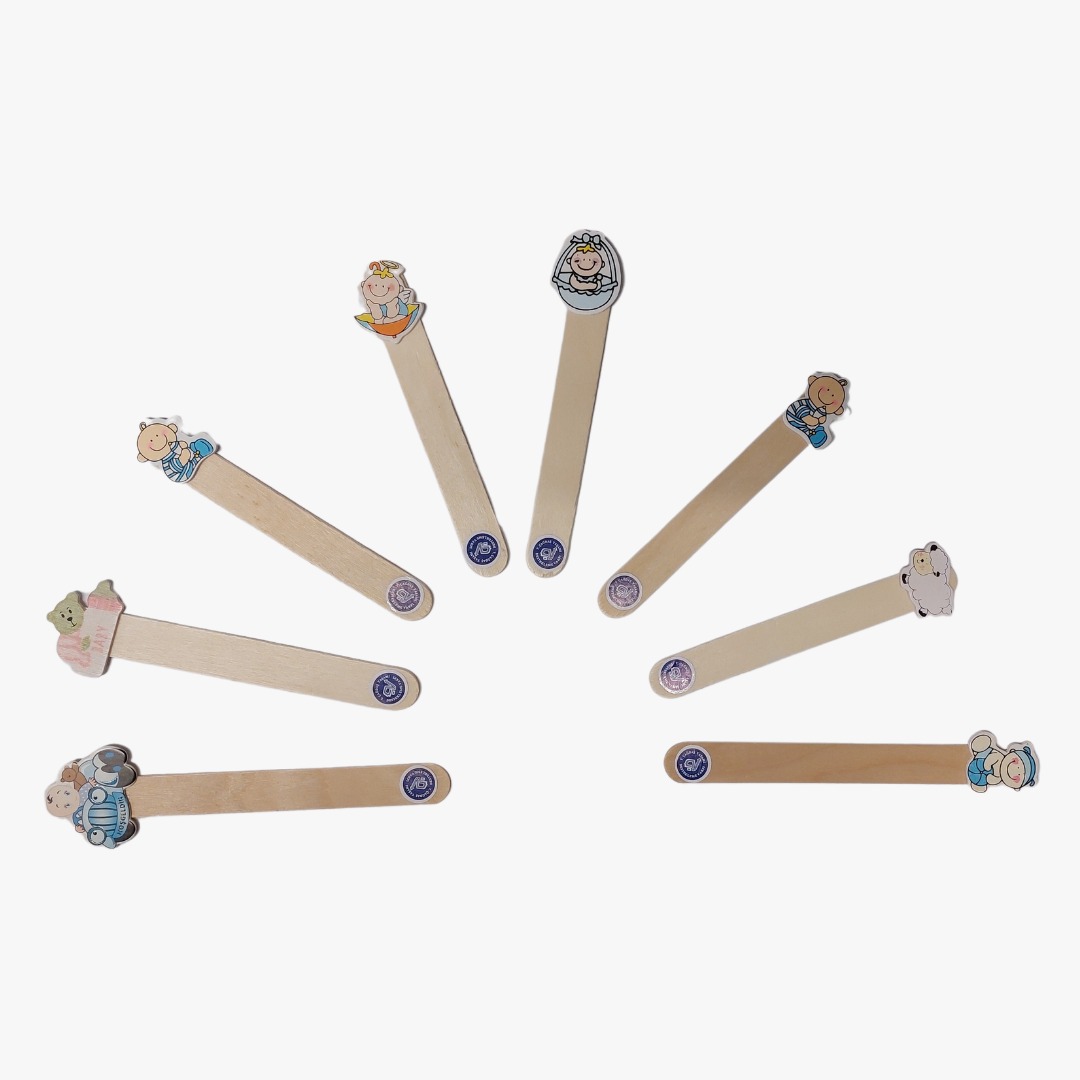 Kitap Ayracı Erkek Bebek Tahta