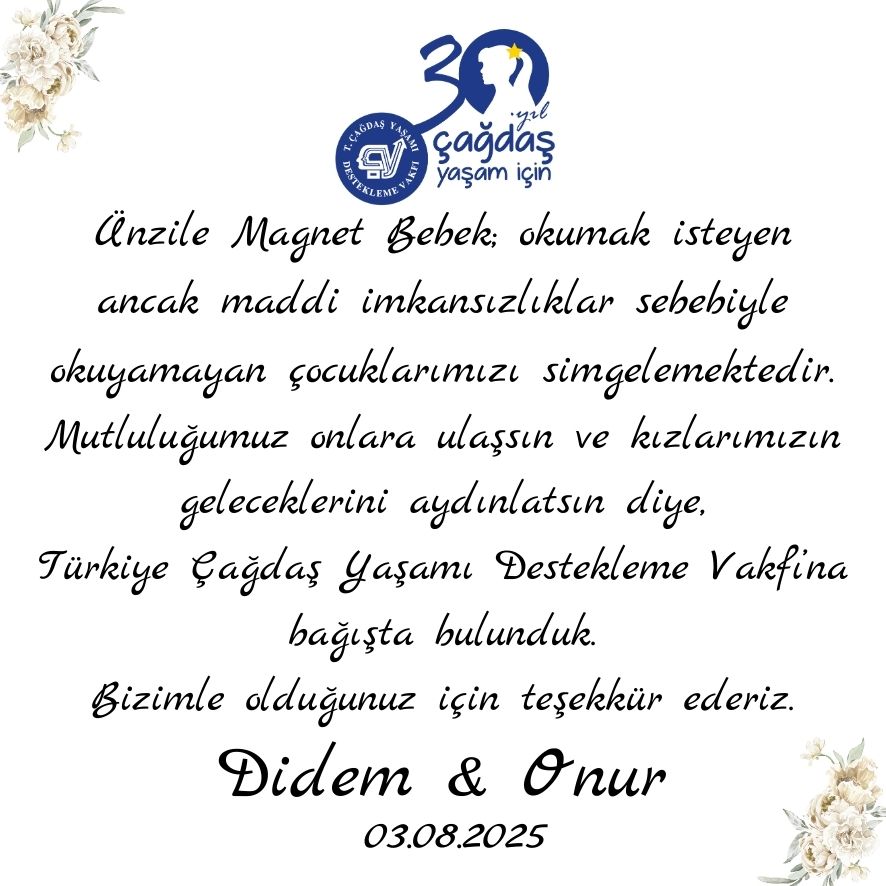 Bilgi Kartı Unzile Bebek 7,5 x 7,5 cm Nikah