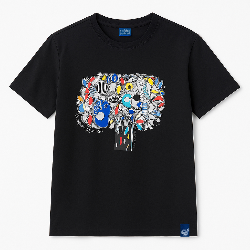 T-Shirt Zeytin Ağacı Siyah XL