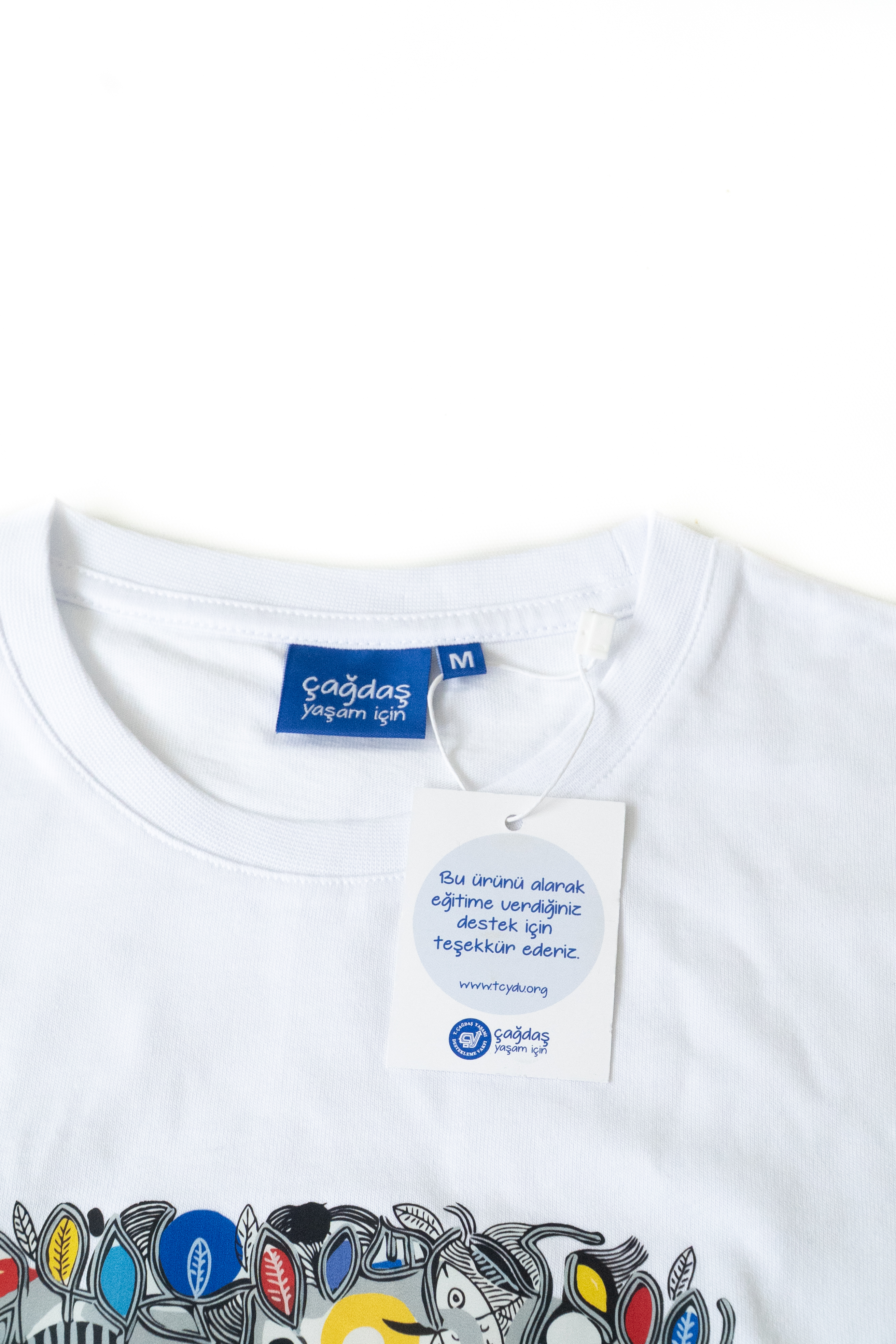 T-Shirt Zeytin Ağacı Beyaz XL